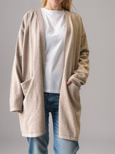 Load image into Gallery viewer, Open Front Long Sleeve Cardigan with Pockets