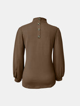 Load image into Gallery viewer, Full Size Mock Neck Long Sleeve T-Shirt