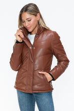 Load image into Gallery viewer, Snobbish Pocketed Zip Up Turtleneck Puffer Jacket