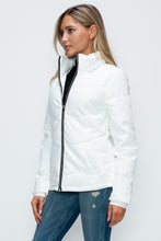Load image into Gallery viewer, How Dare U Pocketed Zip Up Puffer Jacket with Removable Hood