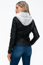 Load image into Gallery viewer, YMI Removable Faux Layered Multi-Pocket Jacket with Fuzzy Hood