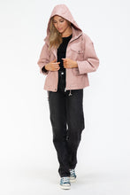 Load image into Gallery viewer, How Dare U Drawstring Hem PU Leather Zip Up Jacket