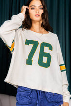 Load image into Gallery viewer, Number 76 Round Neck Long Sleeve Top