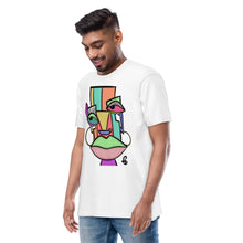 Load image into Gallery viewer, Men’s premium heavyweight abstract tee