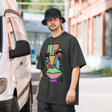 Load image into Gallery viewer, Oversized faded Abstract t-shirt