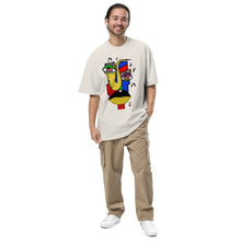 Load image into Gallery viewer, Oversized faded Abstract Art T-shirt