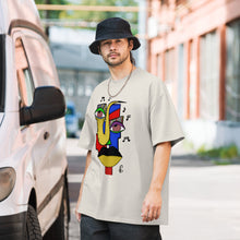 Load image into Gallery viewer, Oversized faded Abstract Art T-shirt