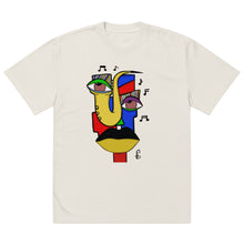 Load image into Gallery viewer, Oversized faded Abstract Art T-shirt