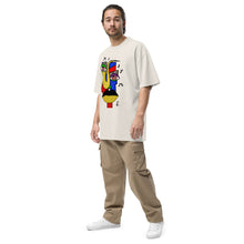Load image into Gallery viewer, Oversized faded Abstract Art T-shirt