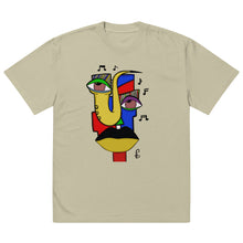 Load image into Gallery viewer, Oversized faded Abstract Art T-shirt