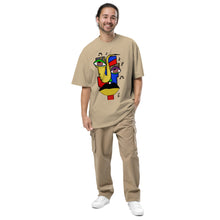 Load image into Gallery viewer, Oversized faded Abstract Art T-shirt