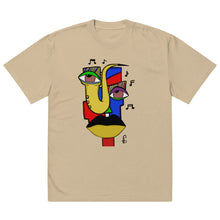 Load image into Gallery viewer, Oversized faded Abstract Art T-shirt