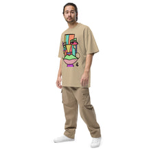 Load image into Gallery viewer, Oversized faded Abstract t-shirt