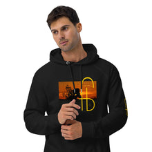 Load image into Gallery viewer, Sunset Print Canvas Unisex eco raglan hoodie - Frantz Benjamin