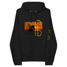 Load image into Gallery viewer, Sunset Print Canvas Unisex eco raglan hoodie - Frantz Benjamin