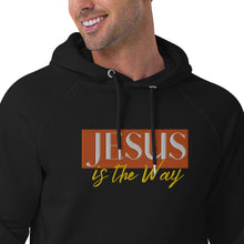 Load image into Gallery viewer, Jesus Saves Embrodery Unisex eco raglan hoodie - Frantz Benjamin