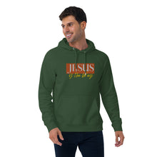 Load image into Gallery viewer, Jesus Saves Embrodery Unisex eco raglan hoodie - Frantz Benjamin