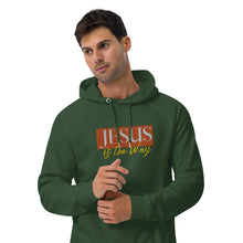 Load image into Gallery viewer, Jesus Saves Embrodery Unisex eco raglan hoodie - Frantz Benjamin