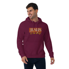 Load image into Gallery viewer, Jesus Saves Embrodery Unisex eco raglan hoodie - Frantz Benjamin