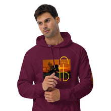 Load image into Gallery viewer, Sunset Print Canvas Unisex eco raglan hoodie - Frantz Benjamin
