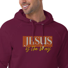 Load image into Gallery viewer, Jesus Saves Embrodery Unisex eco raglan hoodie - Frantz Benjamin