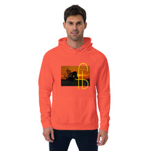 Load image into Gallery viewer, Sunset Print Canvas Unisex eco raglan hoodie - Frantz Benjamin