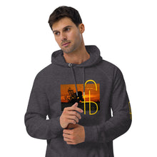 Load image into Gallery viewer, Sunset Print Canvas Unisex eco raglan hoodie - Frantz Benjamin