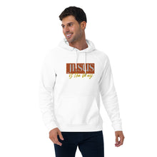 Load image into Gallery viewer, Jesus Saves Embrodery Unisex eco raglan hoodie - Frantz Benjamin