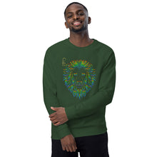 Load image into Gallery viewer, Lion Head Unisex organic raglan sweatshirt - Frantz Benjamin