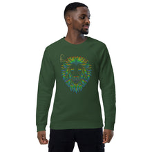 Load image into Gallery viewer, Lion Head Unisex organic raglan sweatshirt - Frantz Benjamin
