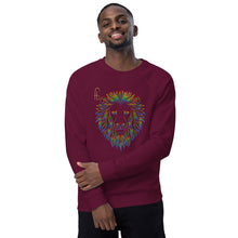 Load image into Gallery viewer, Lion Head Unisex organic raglan sweatshirt - Frantz Benjamin
