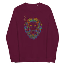 Load image into Gallery viewer, Lion Head Unisex organic raglan sweatshirt - Frantz Benjamin