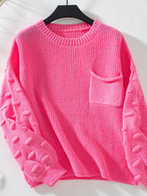 Load image into Gallery viewer, Round Neck Drop Shoulder Sweater
