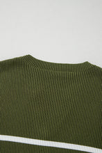 Load image into Gallery viewer, Striped Contrast Long Sleeve Knit Top
