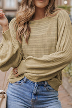 Load image into Gallery viewer, Eyelet Boat Neck Long Sleeve Knit Top
