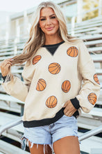 Load image into Gallery viewer, Sequin Basketball Long Sleeve Sweatshirt
