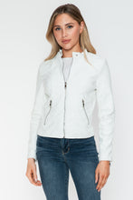 Load image into Gallery viewer, Snobbish PU Leather Zip Up Jacket with Pockets
