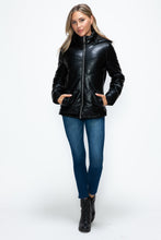 Load image into Gallery viewer, How Dare U Pocketed Zip Up Puffer Jacket with Removable Hood
