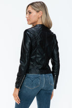 Load image into Gallery viewer, Snobbish PU Leather Zip Up Jacket with Pockets
