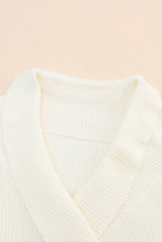 Load image into Gallery viewer, Ribbed Surplice Long Sleeve Sweater
