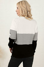 Load image into Gallery viewer, Striped Color Block Long Sleeve Knit Top
