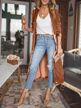 Load image into Gallery viewer, Open Front Long Sleeve Coat
