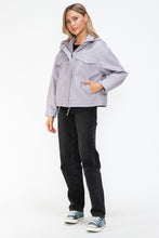 Load image into Gallery viewer, How Dare U Drawstring Hem PU Leather Zip Up Jacket
