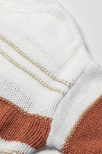 Load image into Gallery viewer, Striped Round Neck Dropped Shoulder Sweater
