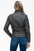 Load image into Gallery viewer, YMI Removable Faux Layered Multi-Pocket Jacket with Fuzzy Hood
