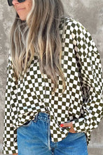 Load image into Gallery viewer, Checkered Collared Neck Long Sleeve Shirt
