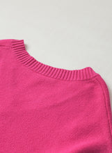 Load image into Gallery viewer, Pearl Trim Heart V-Neck Sweater
