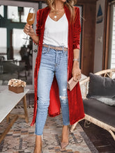 Load image into Gallery viewer, Open Front Long Sleeve Coat
