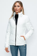 Load image into Gallery viewer, How Dare U Pocketed Zip Up Puffer Jacket with Removable Hood
