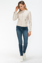 Load image into Gallery viewer, Snobbish PU Leather Zip Up Jacket with Pockets
